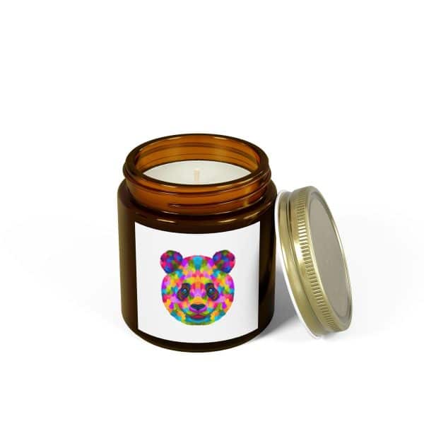 Colored Panda Scented Candles, Coconut Apricot Wax (4oz, 9oz) - Image 78