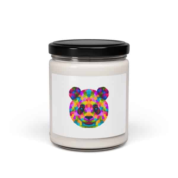 Colored Panda Scented Soy Candle, 9oz - Image 5