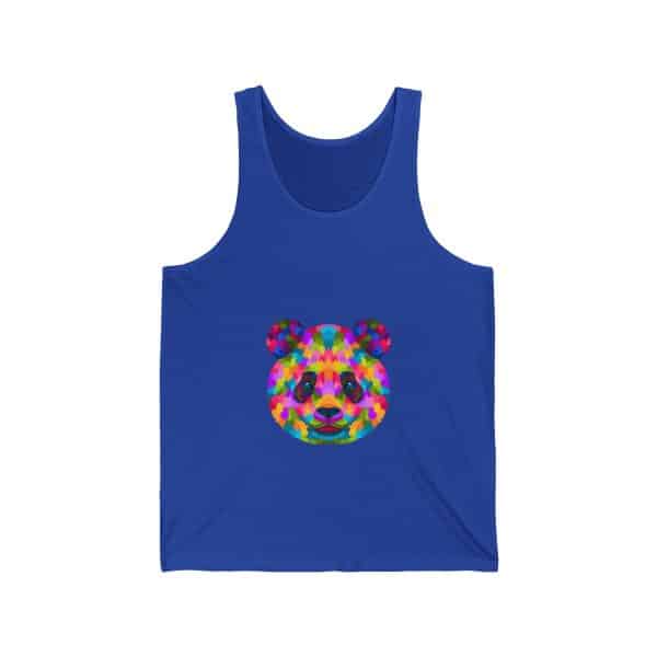 Colored Panda Unisex Jersey Tank - Image 13