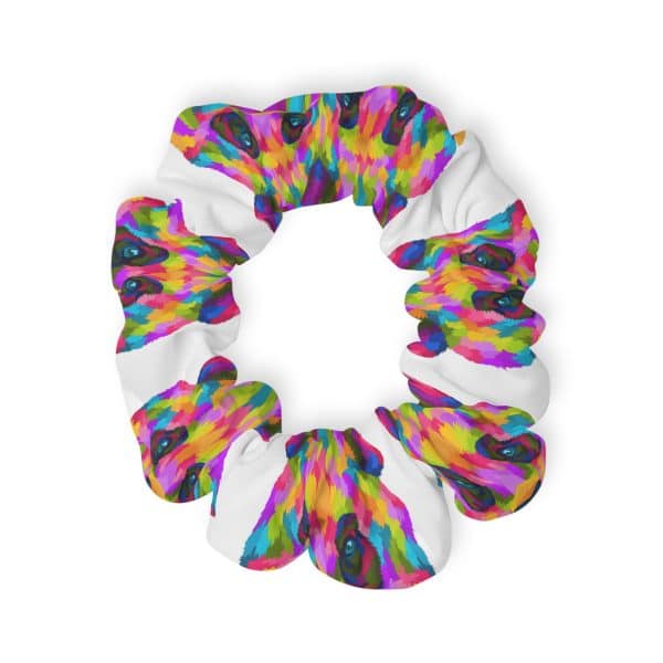 Colored Panda Scrunchie