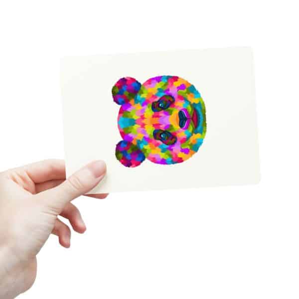 Colored Panda Postcards (1, 15, 30, and 45 pcs) - Image 20