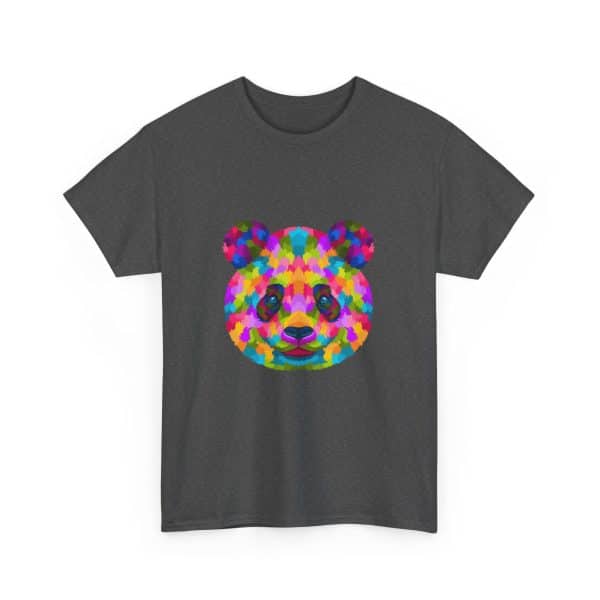 Colored Panda Unisex Heavy Cotton Tee - Image 59