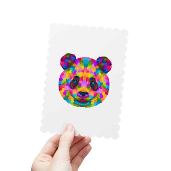 Colored Panda Postcards (1, 15, 30, and 45 pcs) - Image 59