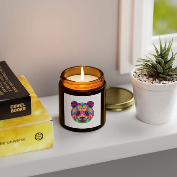 Colored Panda Scented Candles, Coconut Apricot Wax (4oz, 9oz) - Image 95