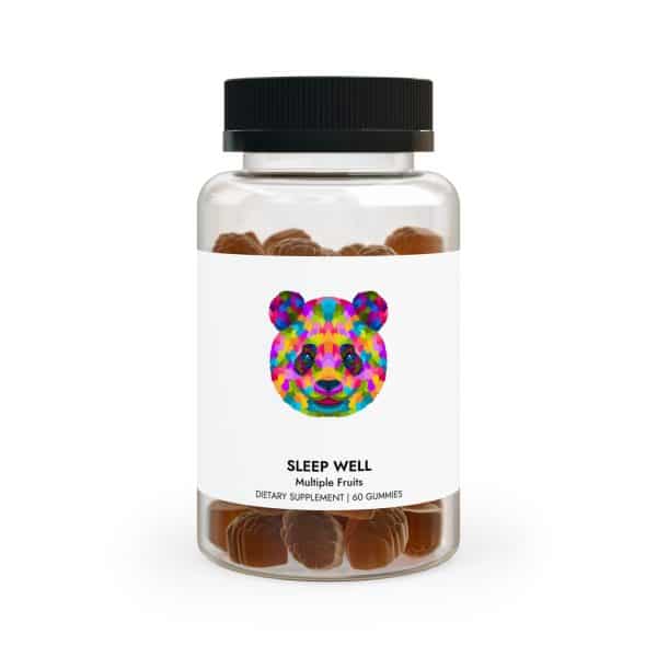 Colored Panda Sleep Well Gummies (60 Gummies)