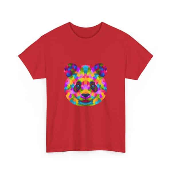 Colored Panda Unisex Heavy Cotton Tee - Image 67