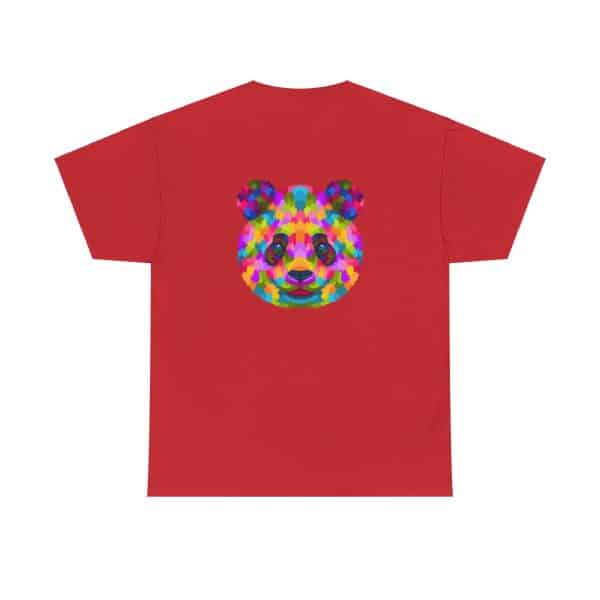 Colored Panda Unisex Heavy Cotton Tee - Image 66