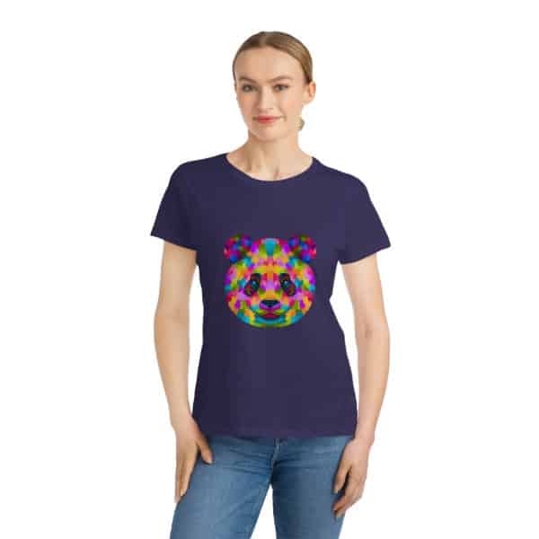 Colored Panda Organic Women's Classic T-Shirt - Image 21