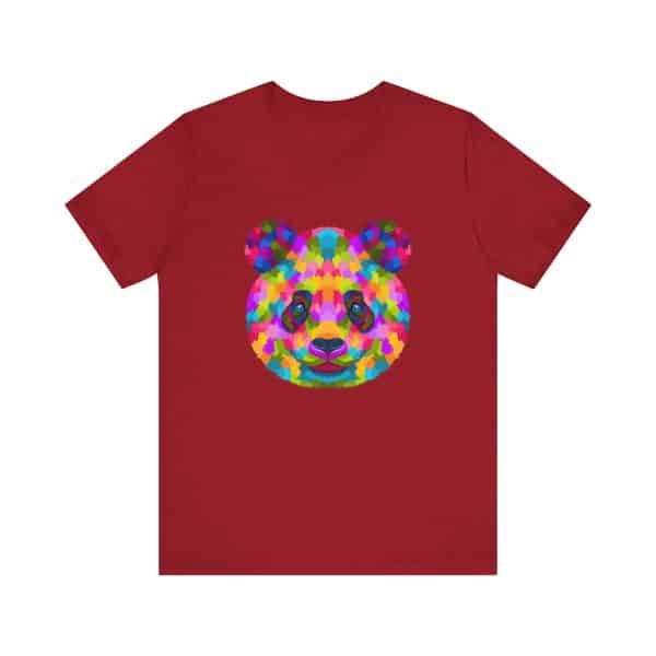 Colored Panda Unisex Jersey Short Sleeve Tee - Image 53