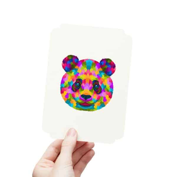 Colored Panda Postcards (1, 15, 30, and 45 pcs) - Image 7