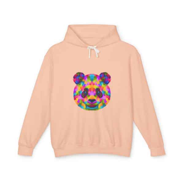 Colored Panda Unisex Lightweight Hooded Sweatshirt - Image 17