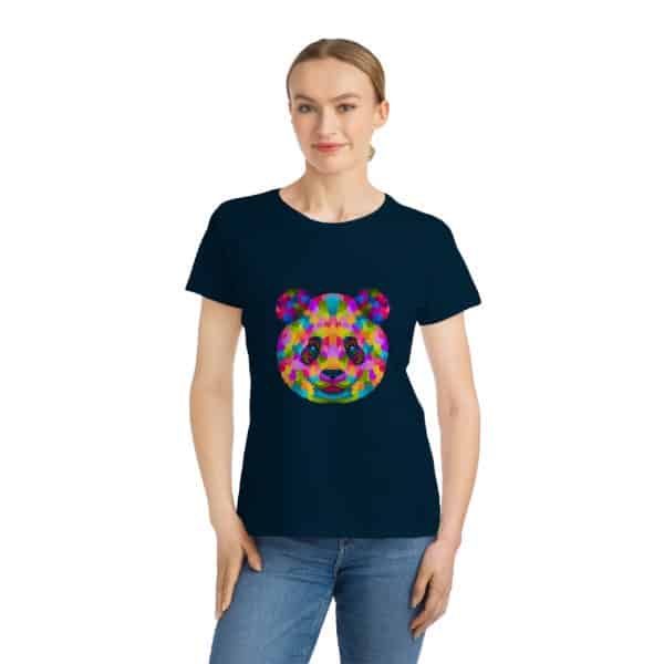 Colored Panda Organic Women's Classic T-Shirt - Image 18