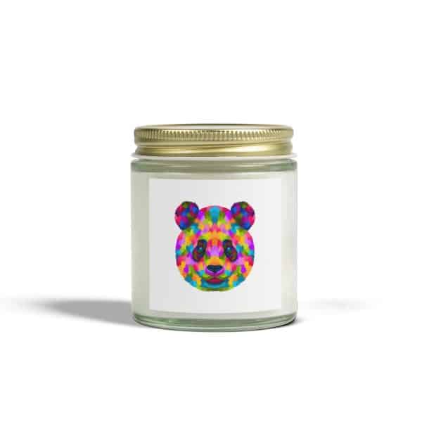 Colored Panda Scented Candles, Coconut Apricot Wax (4oz, 9oz) - Image 17