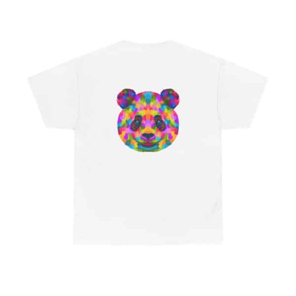 Colored Panda Unisex Heavy Cotton Tee - Image 2