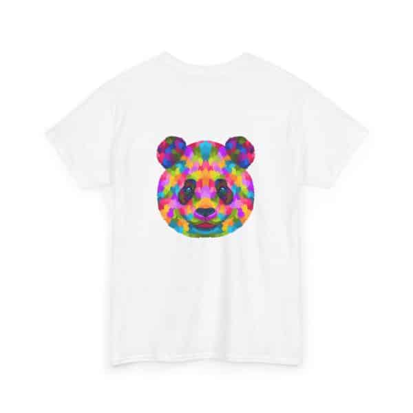 Colored Panda Unisex Heavy Cotton Tee - Image 4