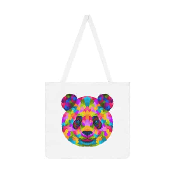 Colored Panda Shoulder Tote Bag (AOP)