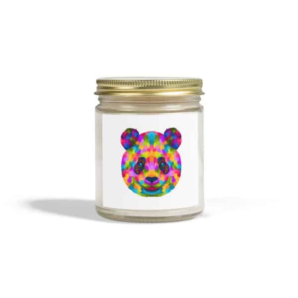 Colored Panda Scented Candles, Coconut Apricot Wax (4oz, 9oz) - Image 69