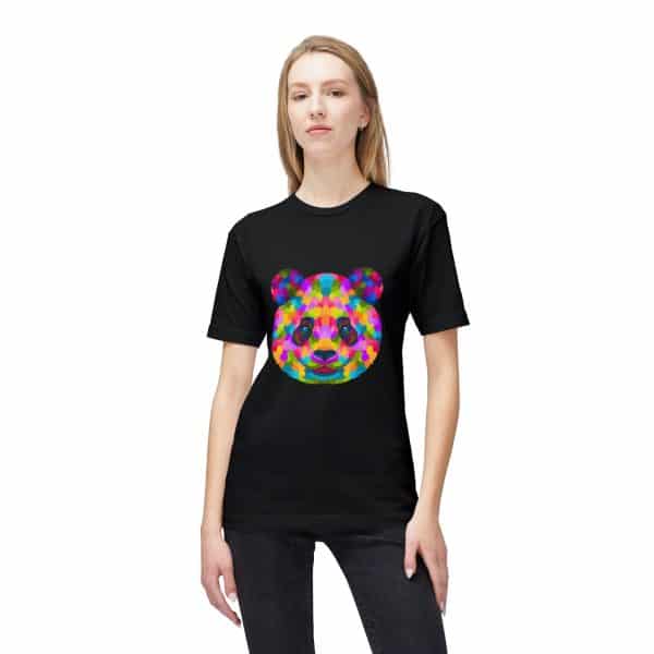 Colored Panda Unisex Midweight T-shirt, Made in US - Image 15