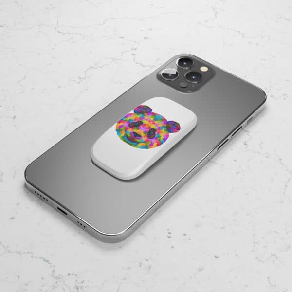 Colored Panda Phone Click-On Grip - Image 8