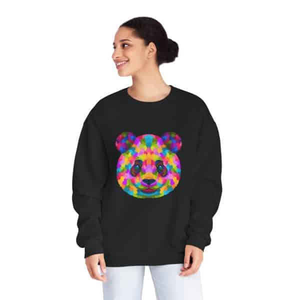 Colored Panda Unisex NuBlend® Crewneck Sweatshirt - Image 12