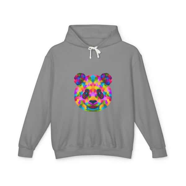 Colored Panda Unisex Lightweight Hooded Sweatshirt - Image 29