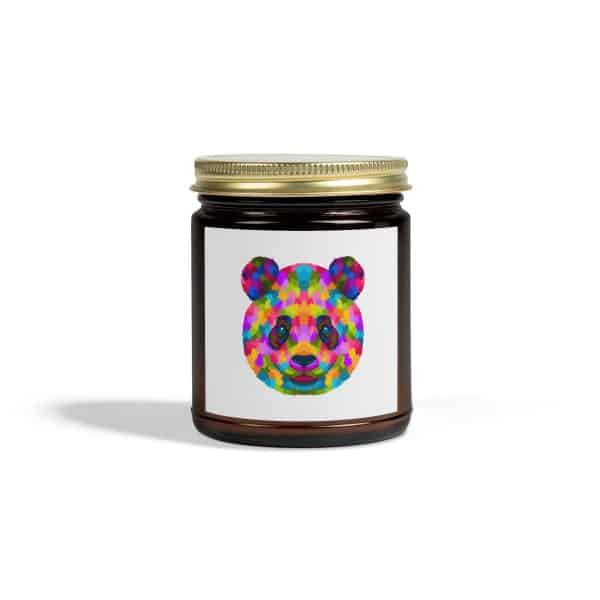 Colored Panda Scented Candles, Coconut Apricot Wax (4oz, 9oz) - Image 109