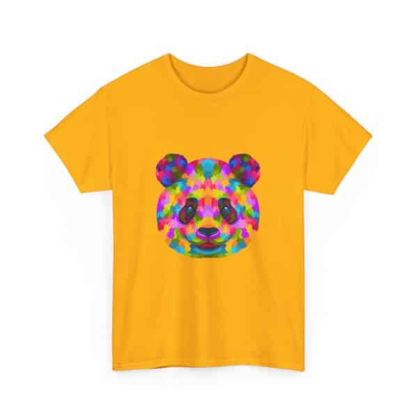 Colored Panda Unisex Heavy Cotton Tee - Image 27