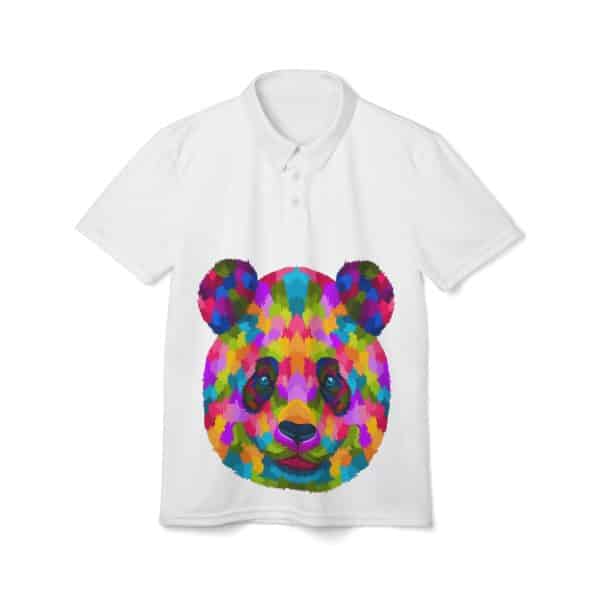 Colored Panda Unisex Polo Shirt (AOP)