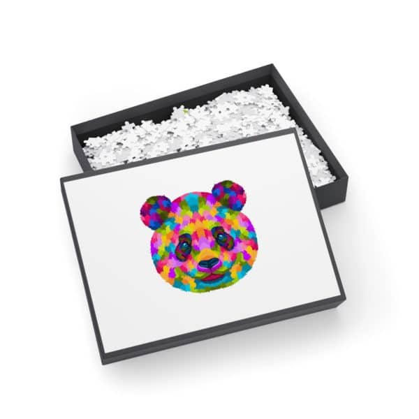 Colored Panda Puzzle (96, 252, 500, 1000-Piece) - Image 3