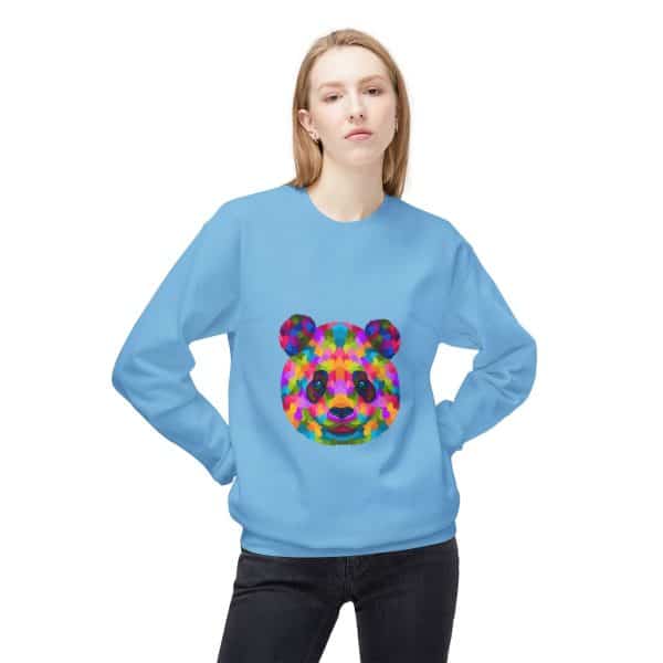 Colored Panda Unisex Midweight Softstyle Fleece Crewneck Sweatshirt - Image 35