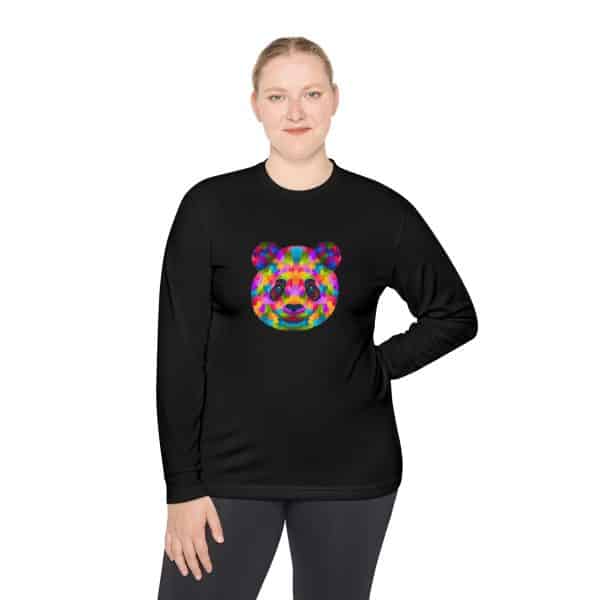 Colored Panda Unisex Lightweight Long Sleeve Tee - Image 20