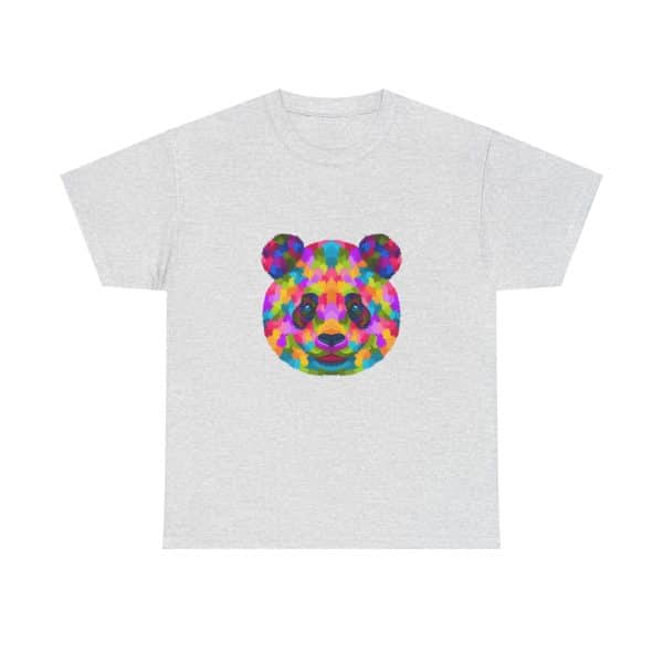 Colored Panda Unisex Heavy Cotton Tee - Image 5