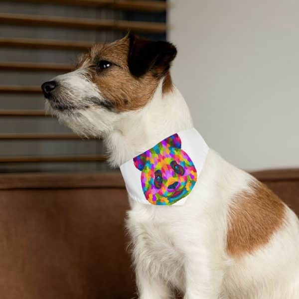 Colored Panda Pet Bandana Collar - Image 8