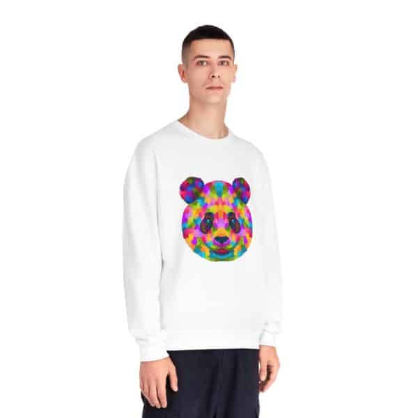 Colored Panda Unisex NuBlend® Crewneck Sweatshirt - Image 3