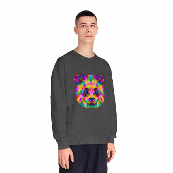 Colored Panda Unisex NuBlend® Crewneck Sweatshirt - Image 7