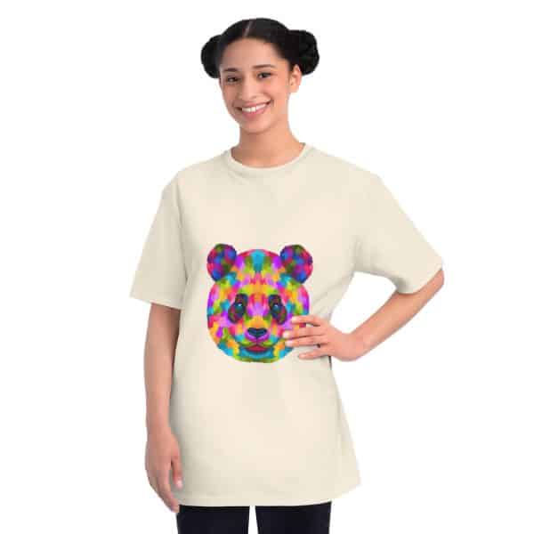 Colored Panda Organic Unisex Classic T-Shirt - Image 8