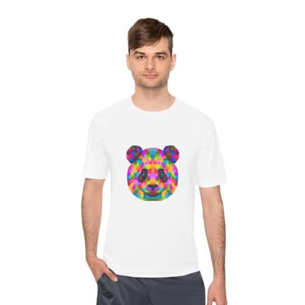 Colored Panda Unisex Moisture Wicking Tee - Image 3