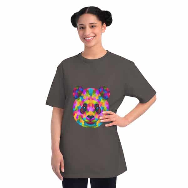 Colored Panda Organic Unisex Classic T-Shirt - Image 28