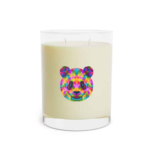 Colored Panda Scented Candle - Full Glass, 11oz - Image 5