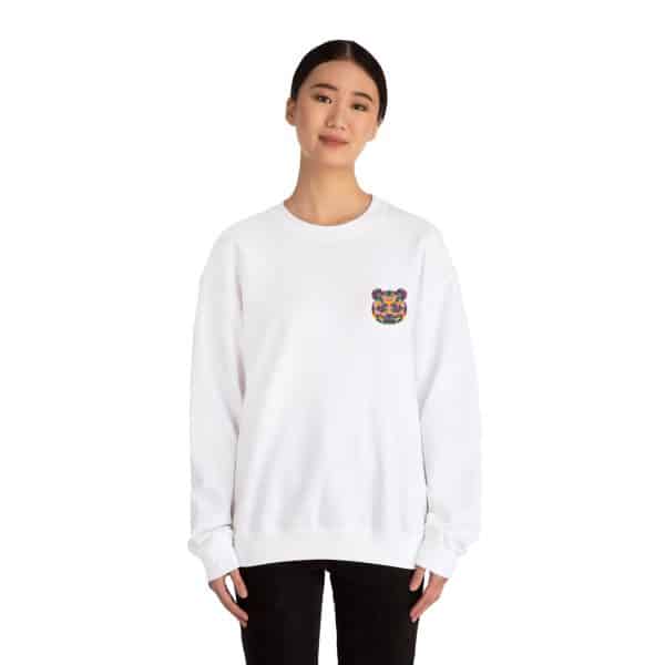 Colored Panda Unisex Heavy Blend™ Crewneck Sweatshirt - Image 4