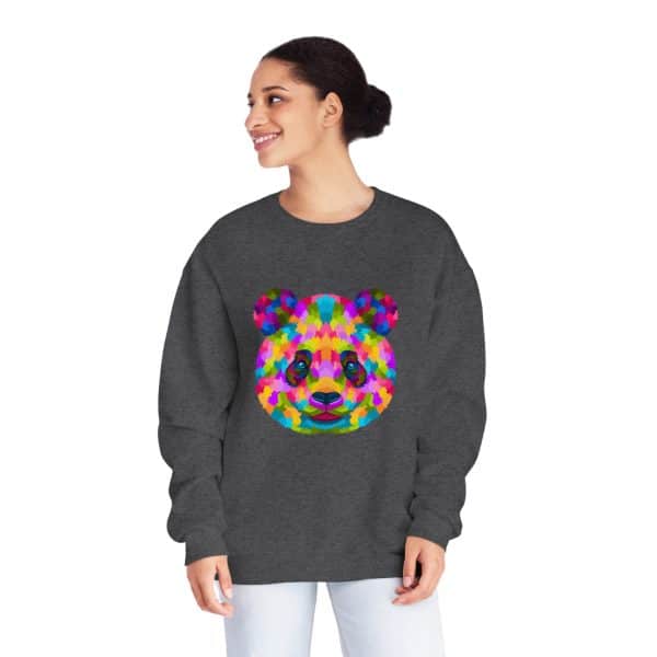 Colored Panda Unisex NuBlend® Crewneck Sweatshirt - Image 8