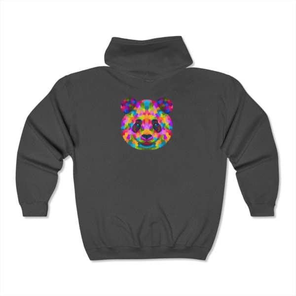 Colored Panda Unisex Heavy Blend™ Full Zip Hooded Sweatshirt - Image 18