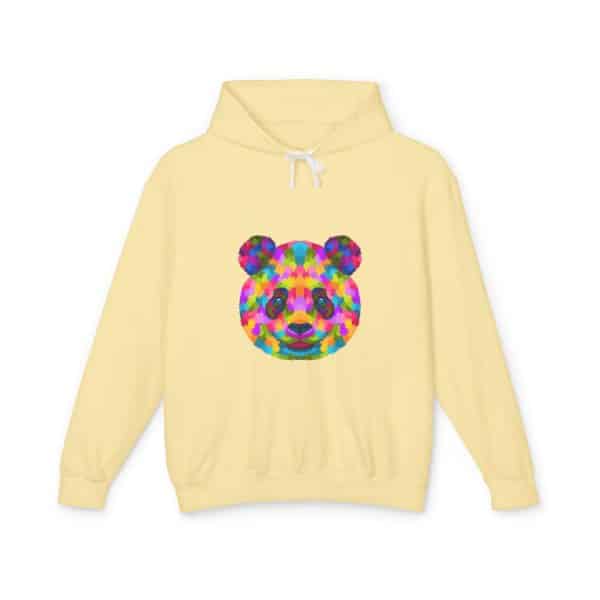 Colored Panda Unisex Lightweight Hooded Sweatshirt - Image 25