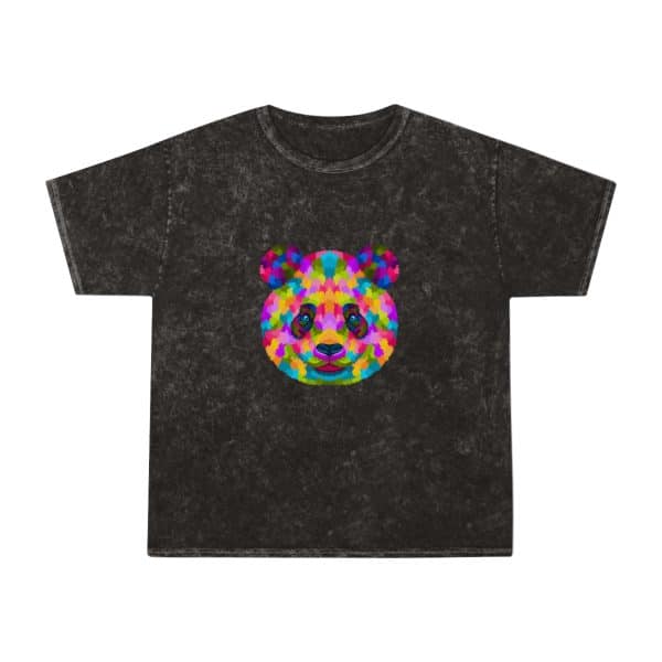 Colored Panda Unisex Mineral Wash T-Shirt - Image 5