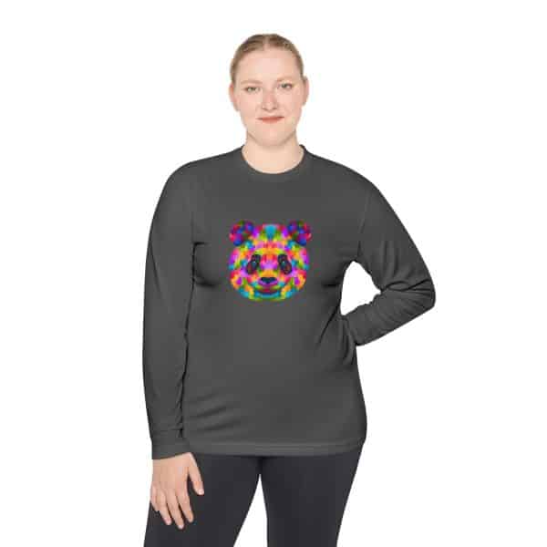 Colored Panda Unisex Lightweight Long Sleeve Tee - Image 16