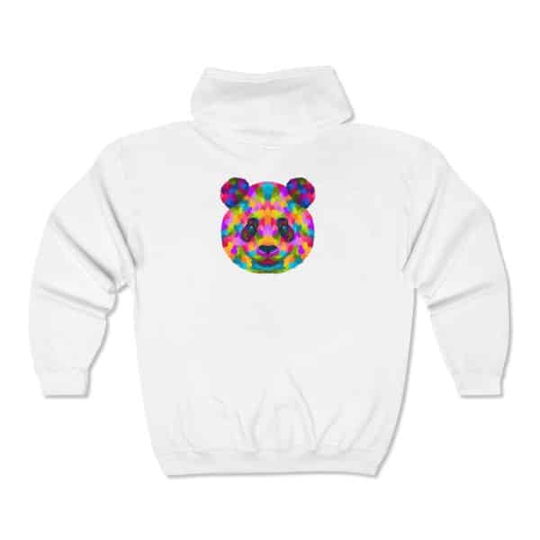 Colored Panda Unisex Heavy Blend™ Full Zip Hooded Sweatshirt - Image 2