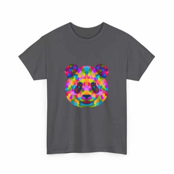 Colored Panda Unisex Heavy Cotton Tee - Image 63