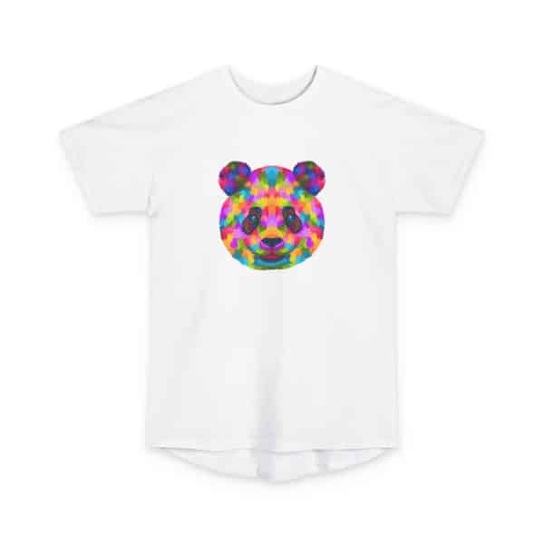 Colored Panda Unisex Long Body Urban Tee