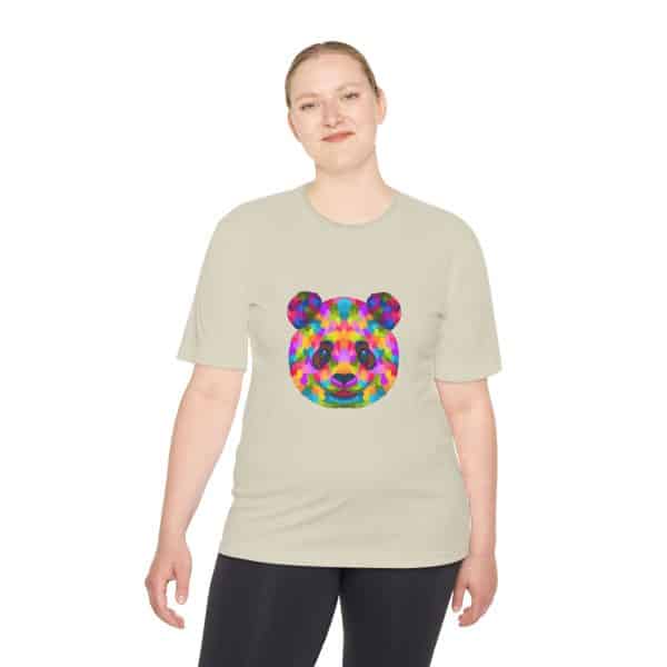 Colored Panda Unisex Moisture Wicking Tee - Image 36