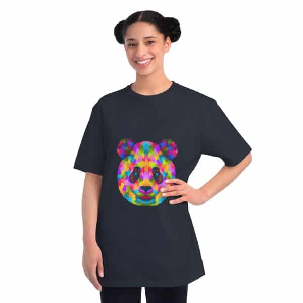 Colored Panda Organic Unisex Classic T-Shirt - Image 32